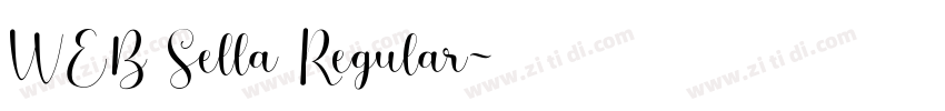 WEB Sella Regular字体转换